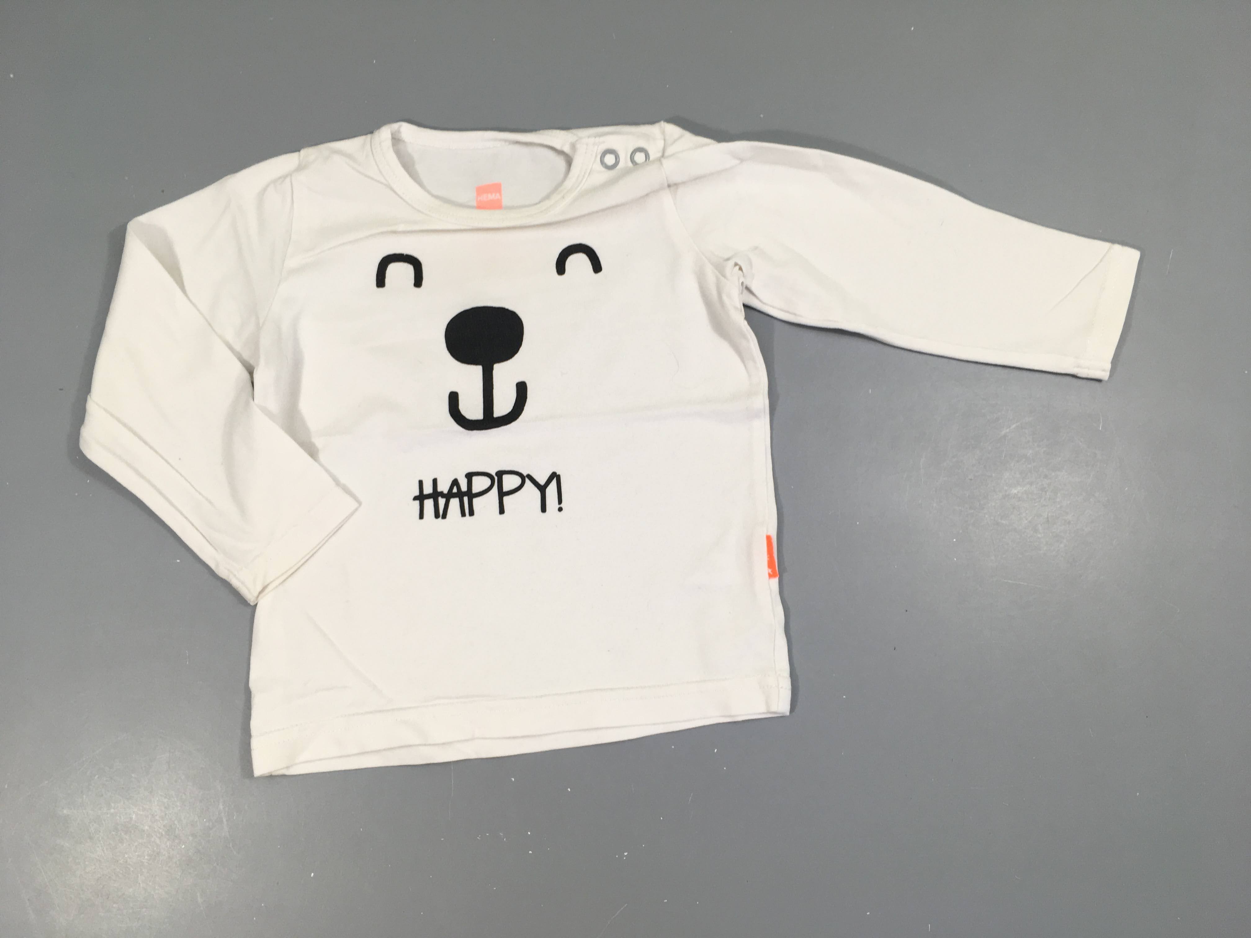 T-shirt m.l blanc ours