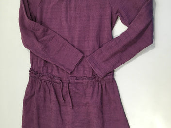 Robe m.l texturée prune