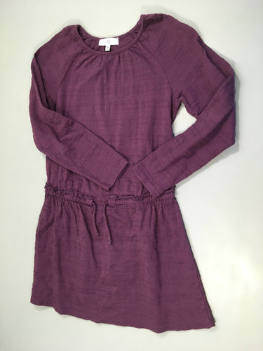 Robe m.l texturée prune, moins cher chez Petit Kiwi