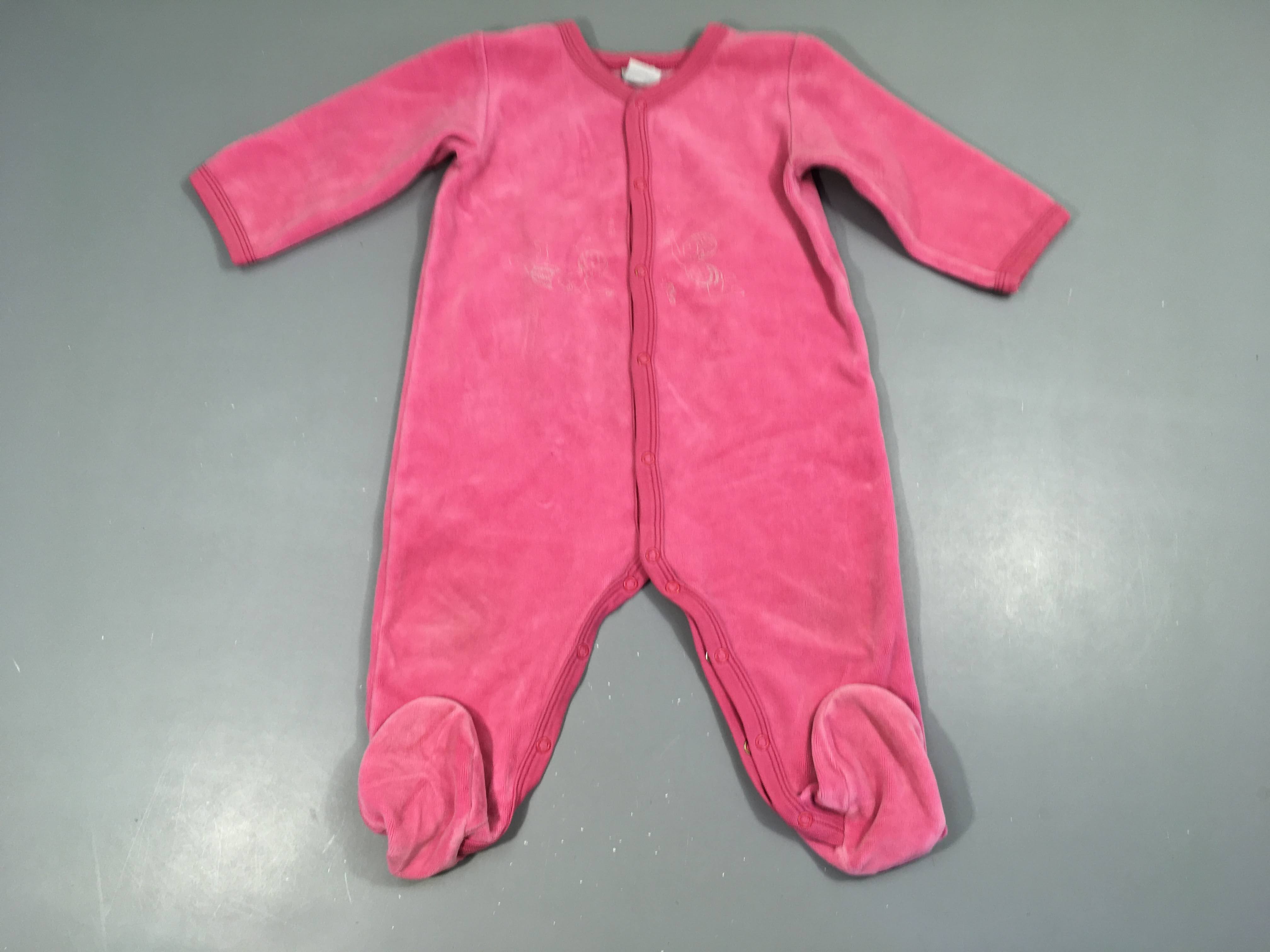 Pyjama velours rose nageurs