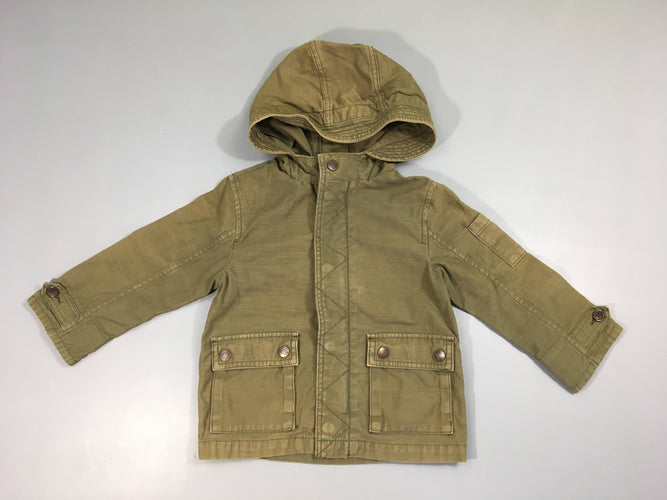 Veste kaki flammé, moins cher chez Petit Kiwi