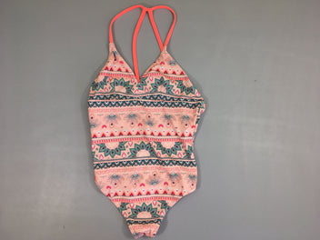 Maillot rose motifs mandala