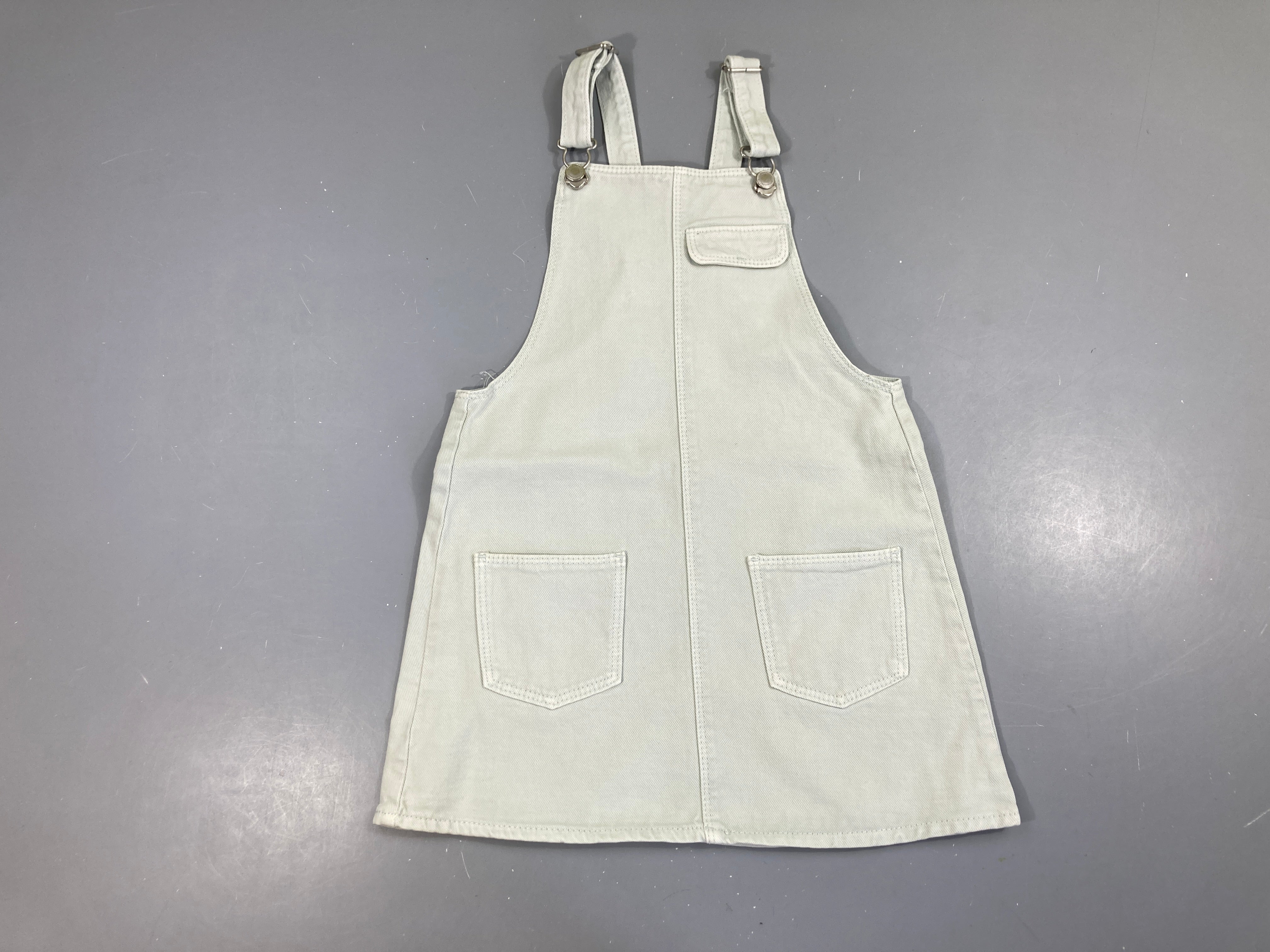 Robe salopette jeans kaki clair