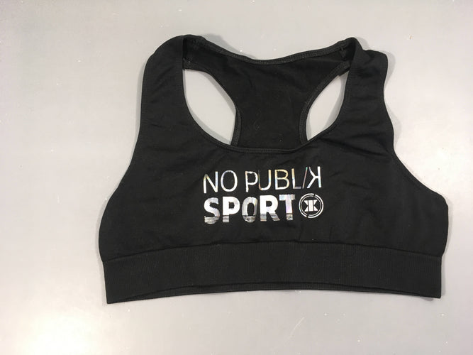 Brassière de sport noir, moins cher chez Petit Kiwi