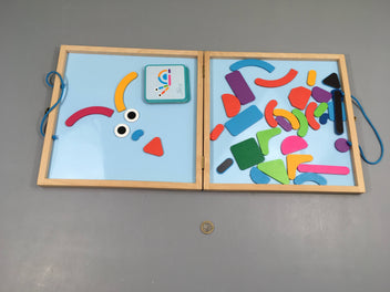 Complet Tableau magnétique géoformes animaux natures et découvertes, 4+