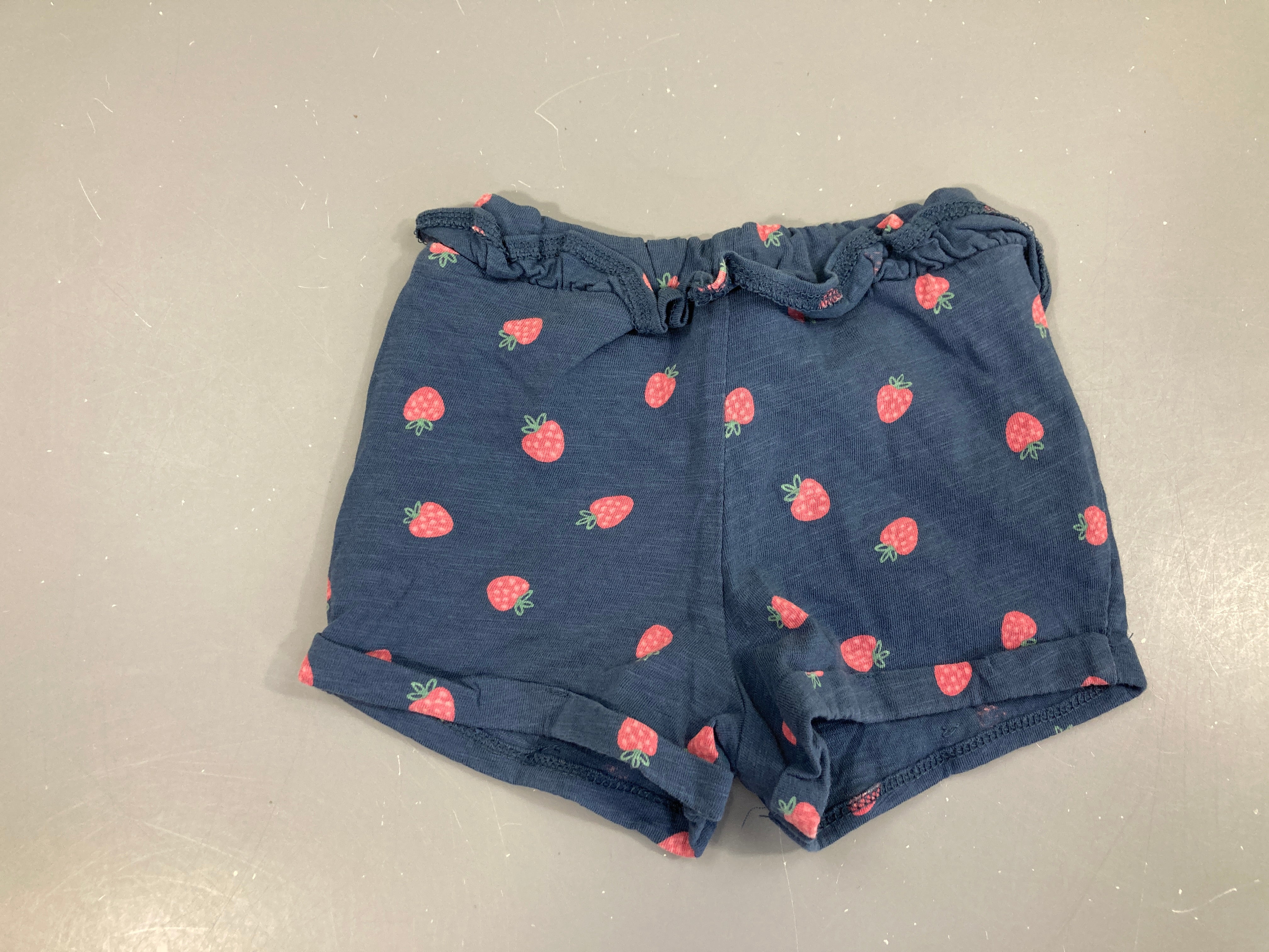 Short jersey bleu fraises
