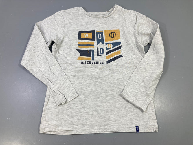 T-shirt m.l gris clair , world discoveries, moins cher chez Petit Kiwi