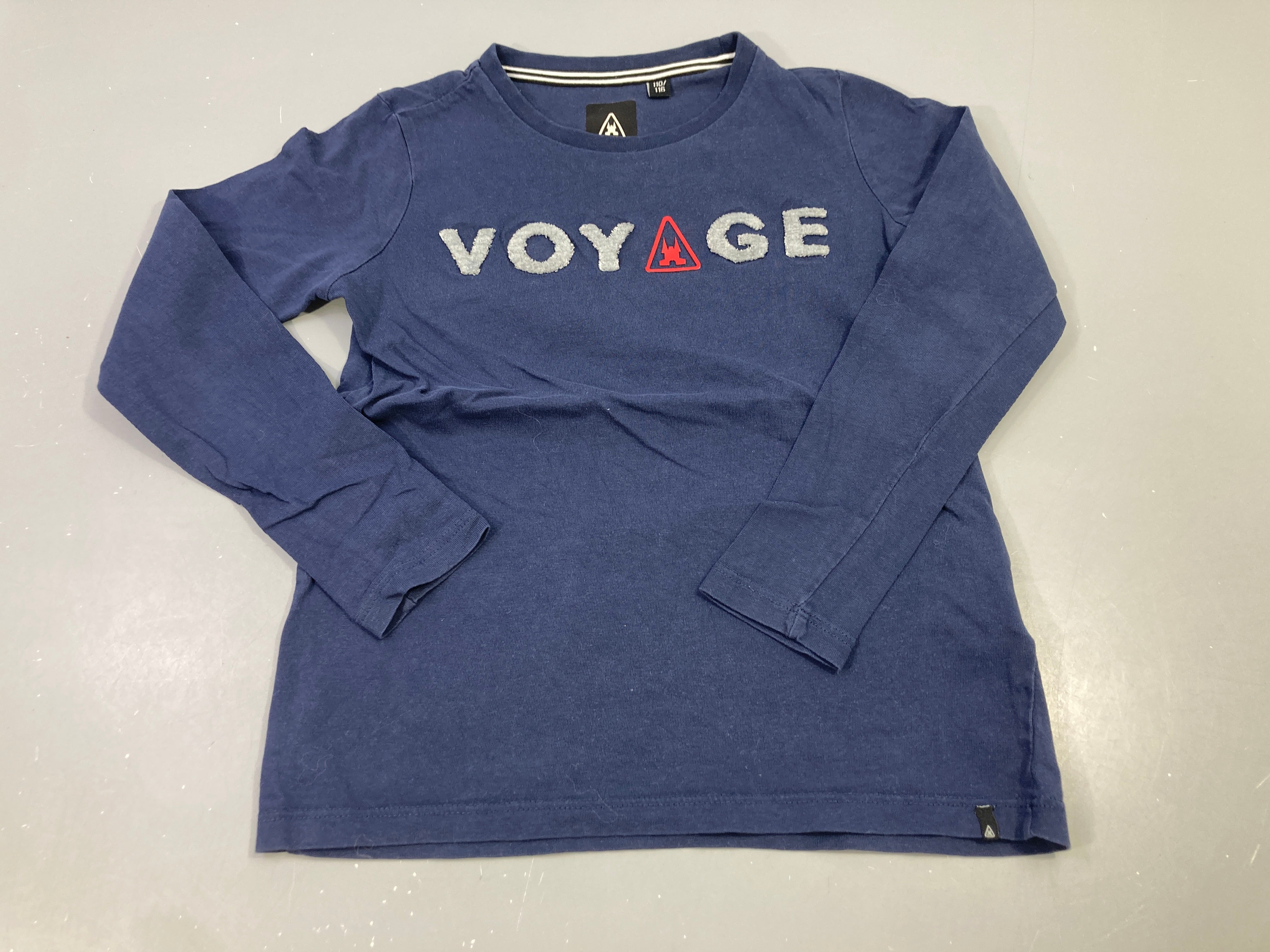 T-shirt m.l bleu foncé, voyage