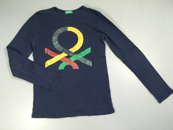 T-shirt m.l bleu foncé motif irisé, moins cher chez Petit Kiwi