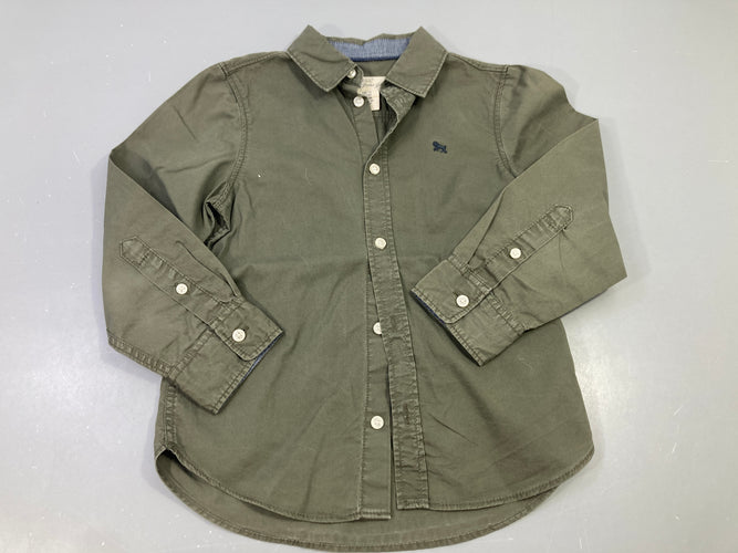 Chemise m.l kaki, moins cher chez Petit Kiwi