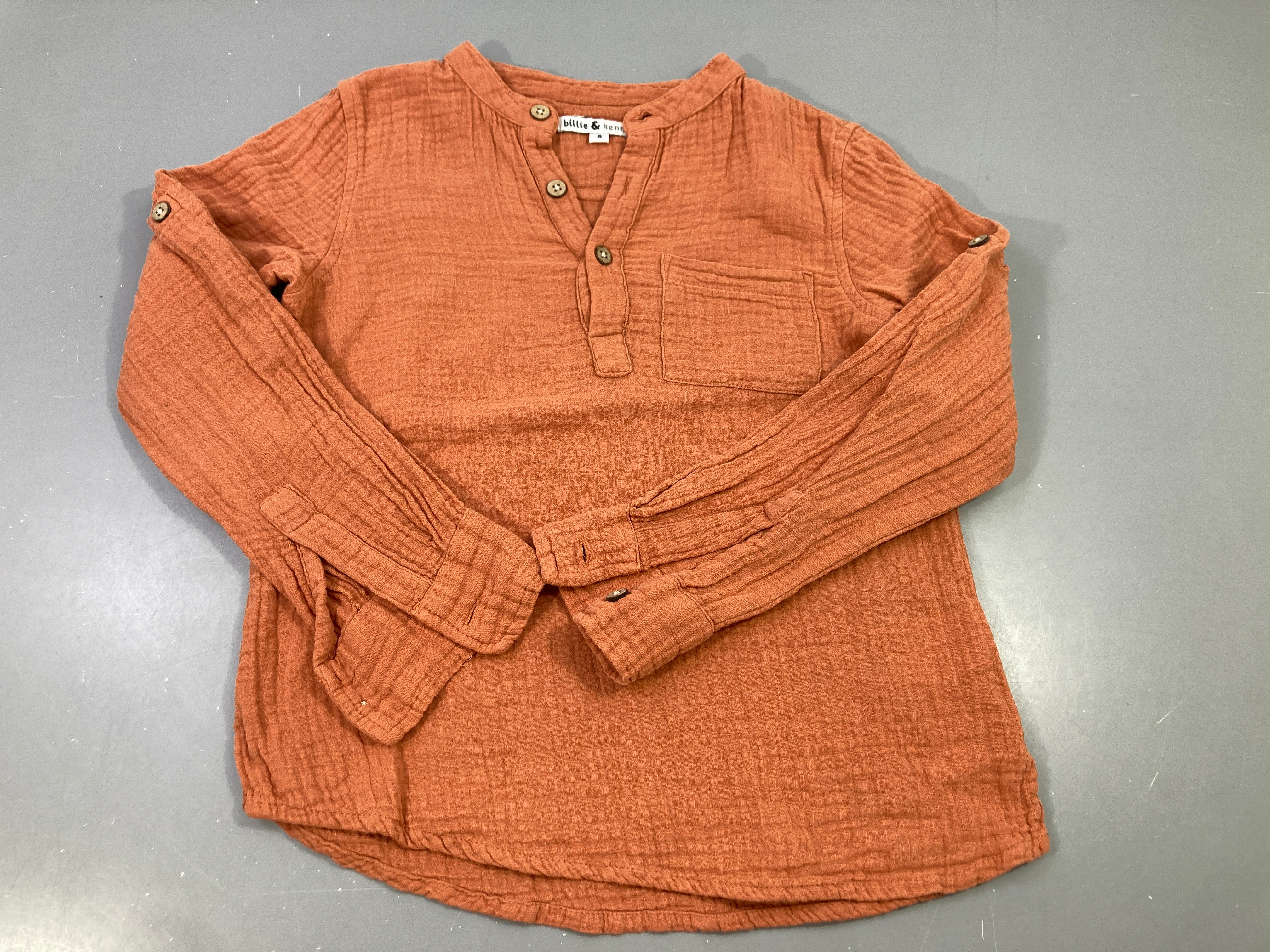 Chemise/tunique m.l terra cotta