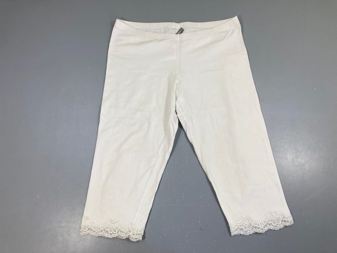 Legging blanc broderies San Martino, moins cher chez Petit Kiwi