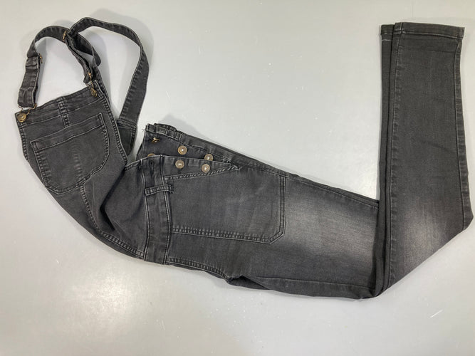 Salopette jean noir, Love2wait, moins cher chez Petit Kiwi