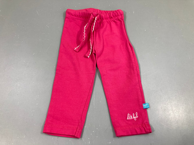 Legging rose vif, moins cher chez Petit Kiwi
