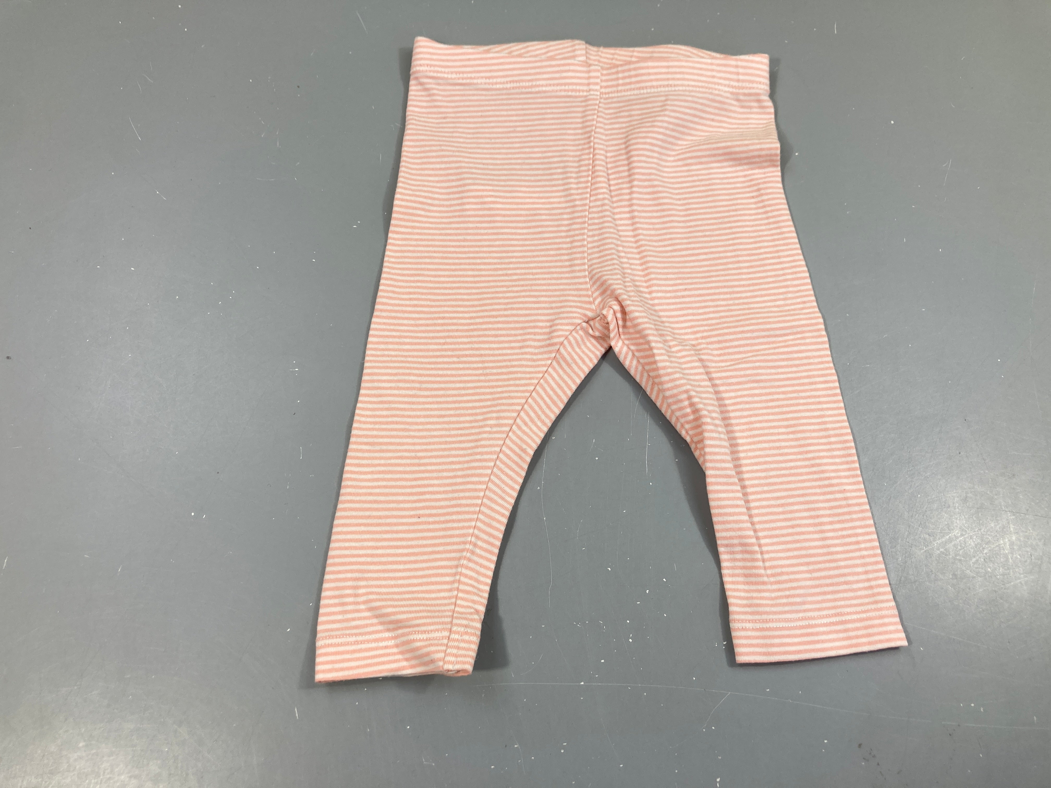 Legging rayé saumon