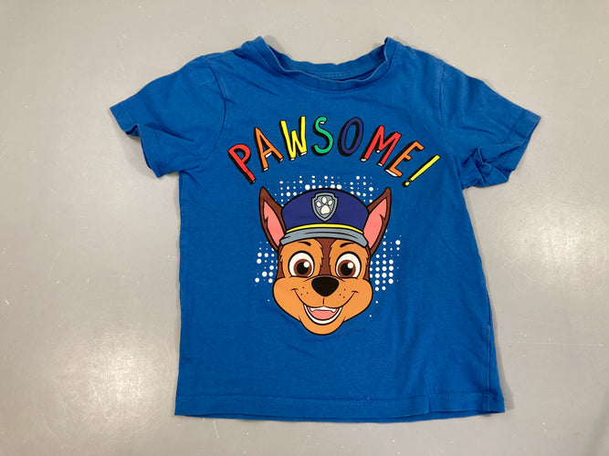 T-shirt m.c bleu Pat'aptrouille pawsome, moins cher chez Petit Kiwi