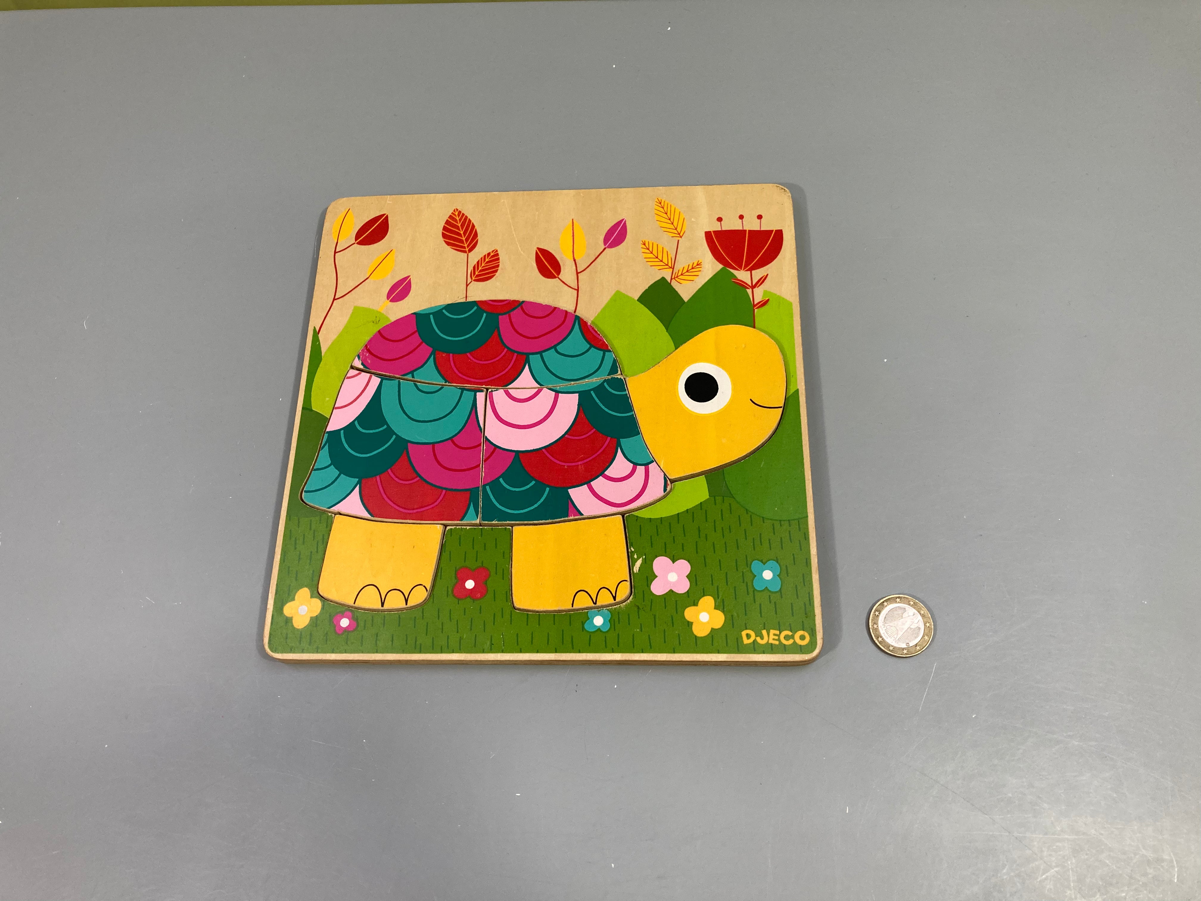 Planche puzzle tortue