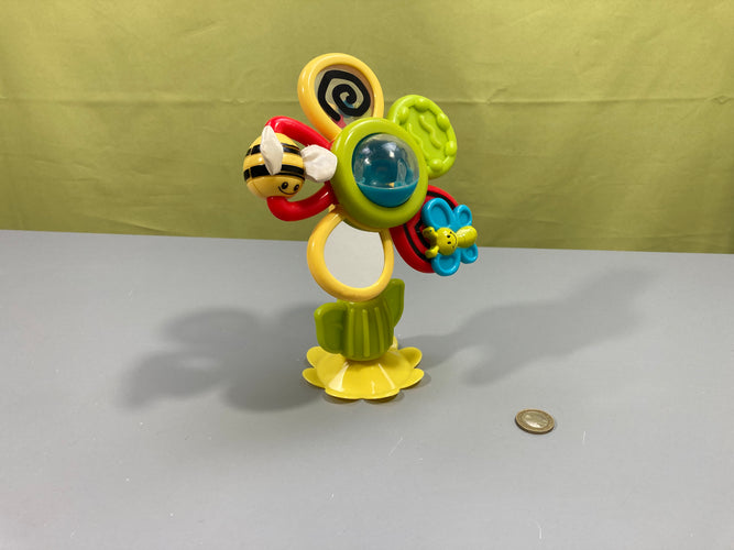 Hochet ventouse fleurs papillons, moins cher chez Petit Kiwi