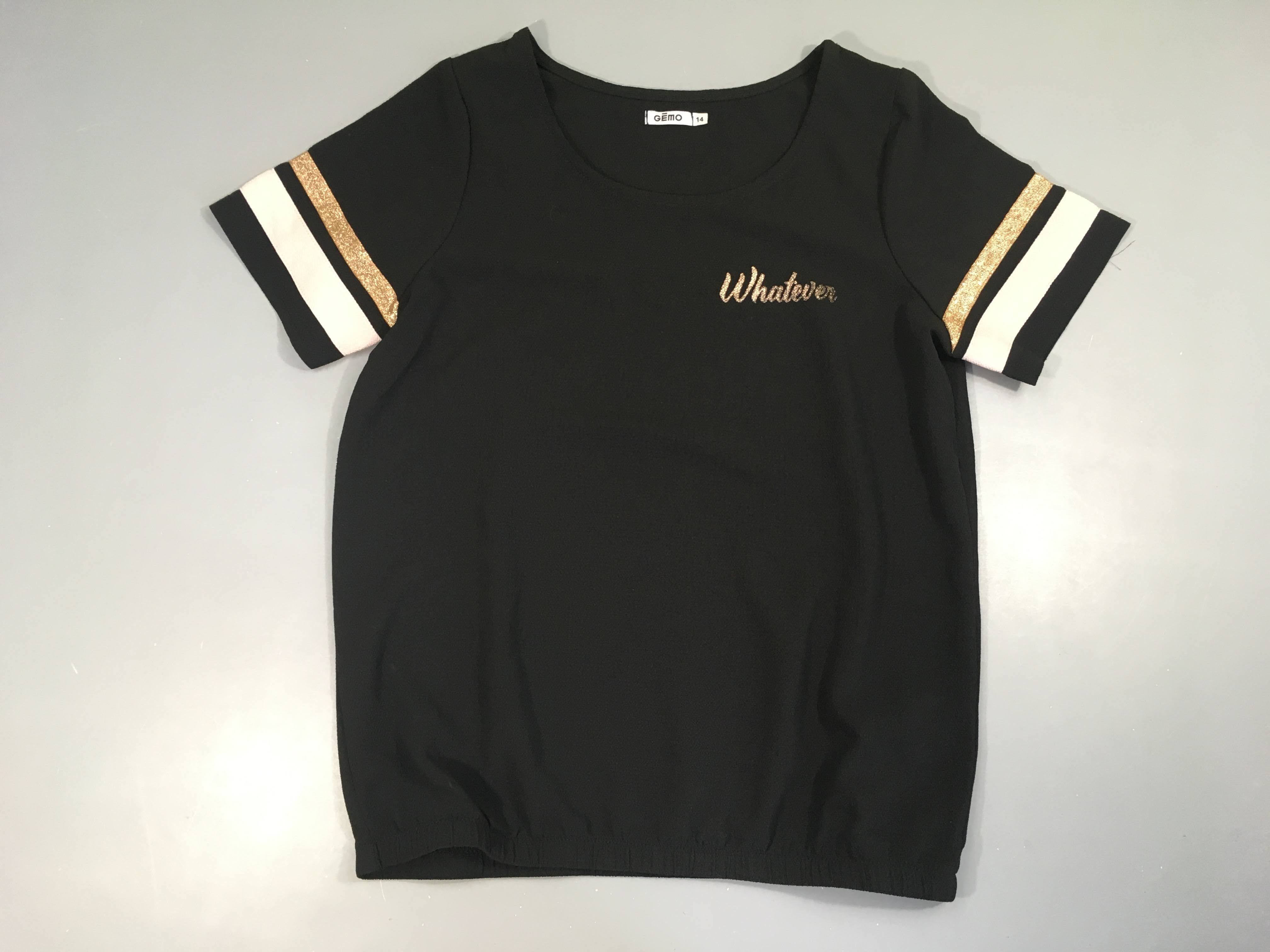 Blouse m.c mousseline noire Whatever