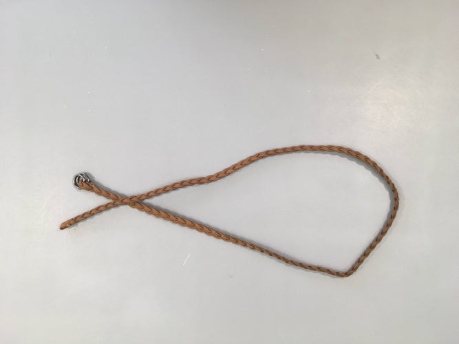 Ceinture tressée brune, moins cher chez Petit Kiwi
