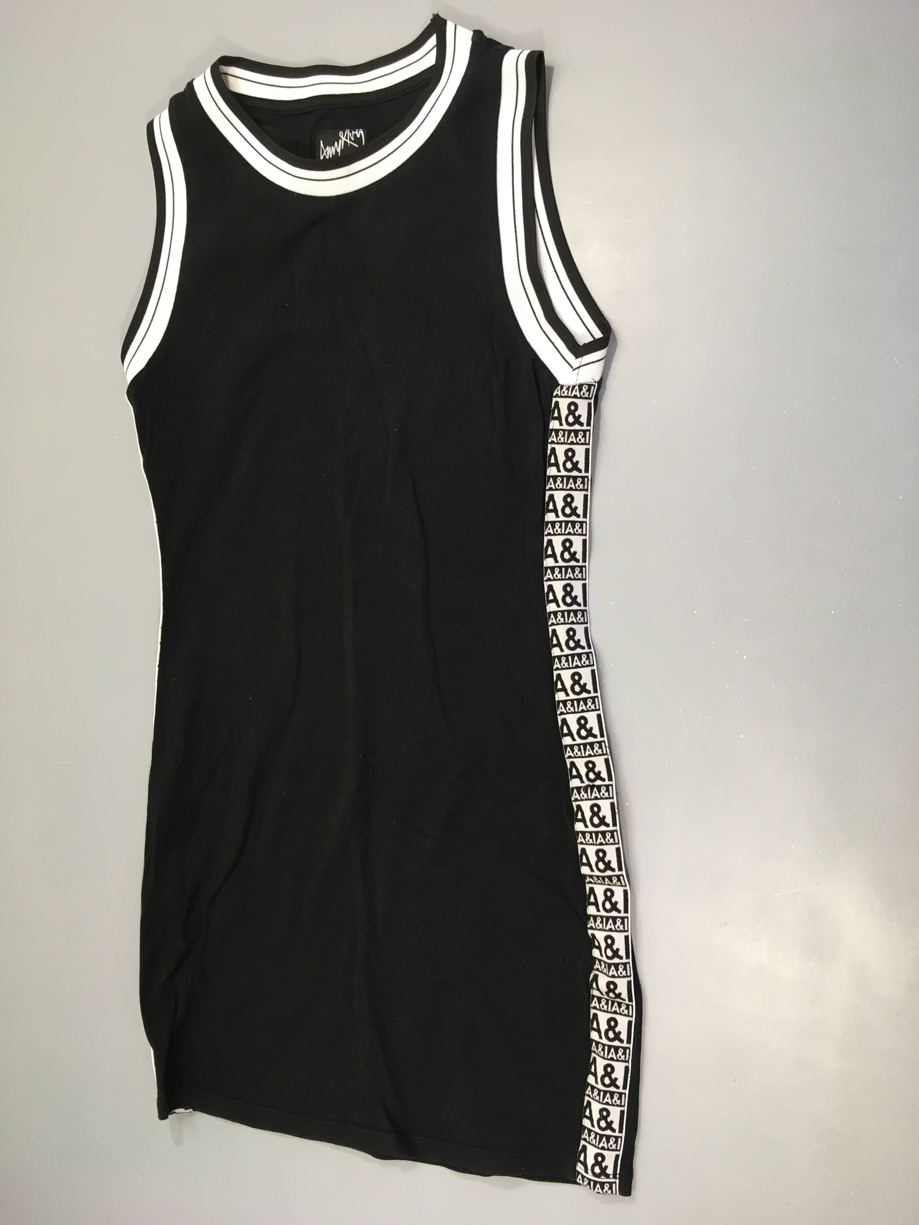 Robe s.m molleton noir/blanc Amy&Ivy