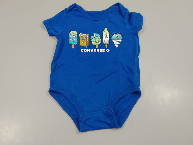 Body m.c bleu,glaces "Converse", moins cher chez Petit Kiwi