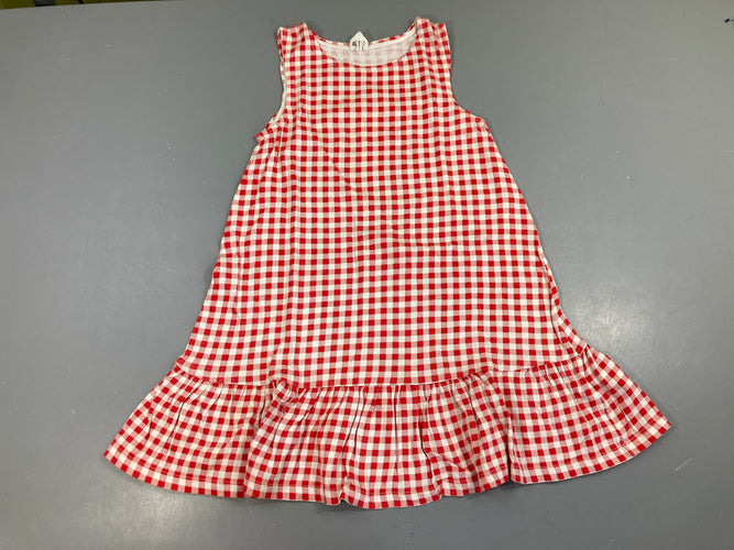 Robe s.m jersey carreaux rouge/blanc, moins cher chez Petit Kiwi