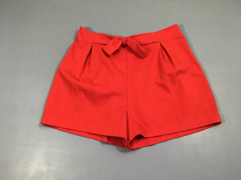 Short style tweed rouge noeud