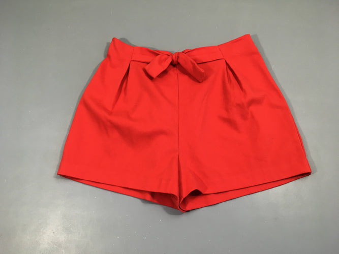 Short style tweed rouge noeud, moins cher chez Petit Kiwi
