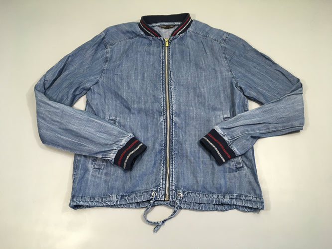 Blouson zippé denim, moins cher chez Petit Kiwi