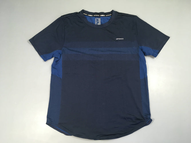 T-shirt m.c bleu foncé Artengo, moins cher chez Petit Kiwi
