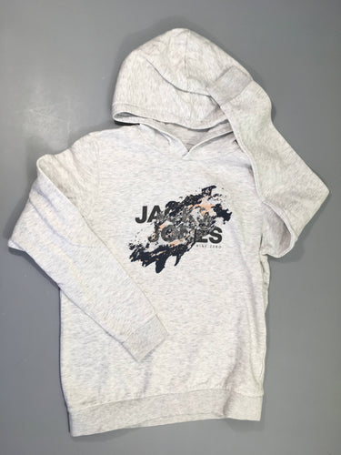 Sweat gris flammé motifs noir/saumon, moins cher chez Petit Kiwi