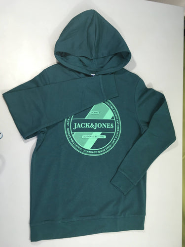 Sweat à capuche vert MCMXC, moins cher chez Petit Kiwi