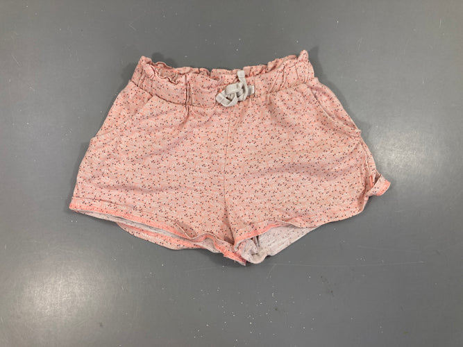 Short jersey saumon motifs, moins cher chez Petit Kiwi