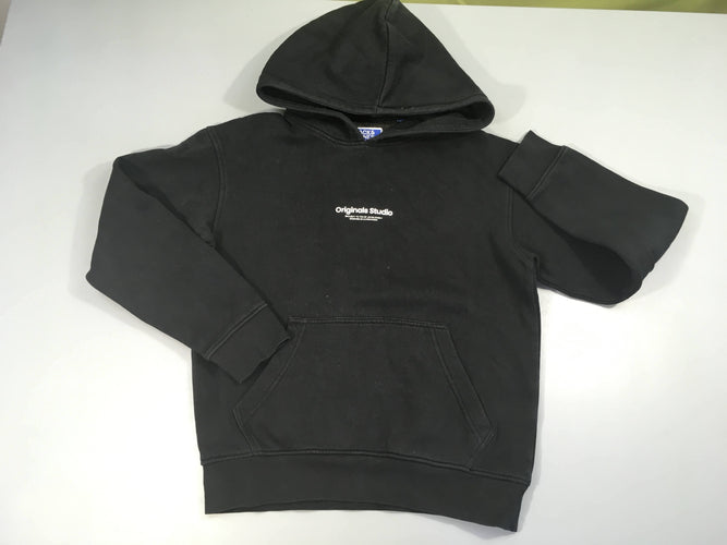 Sweat à capuche noir Originals, légèrement bouloché, moins cher chez Petit Kiwi