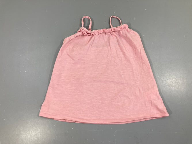 T-shirt s.m rose flammé froufrou col, moins cher chez Petit Kiwi