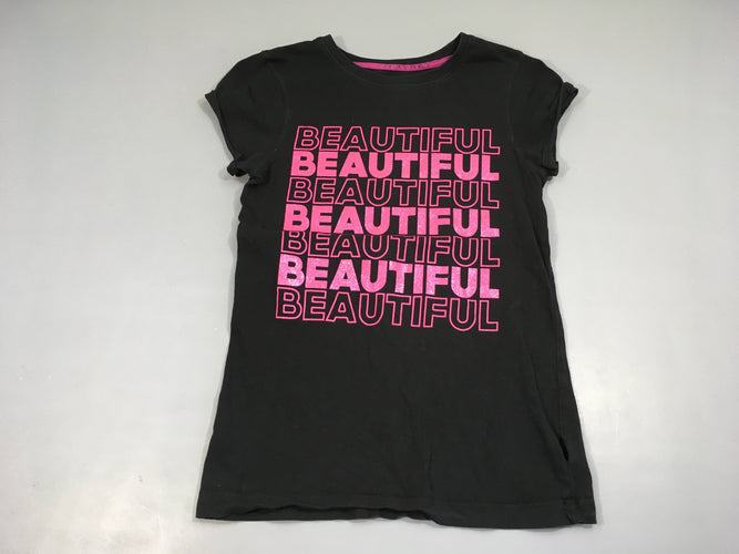 T-shirt m.c noir Beautiful, moins cher chez Petit Kiwi