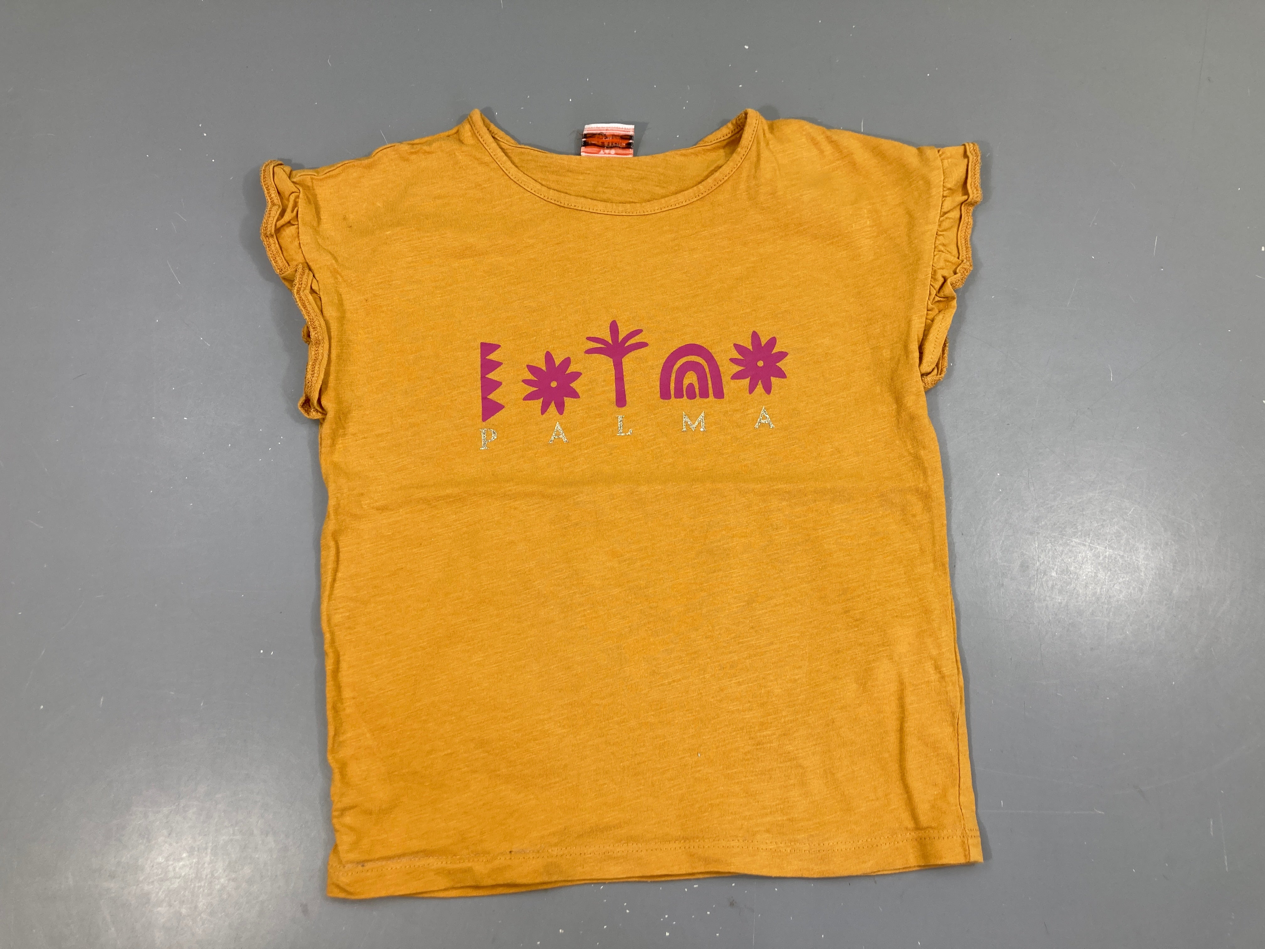 T-shirt m.c moutarde flammé Palma