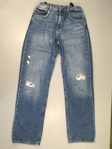 Jeans droit bleu, moins cher chez Petit Kiwi