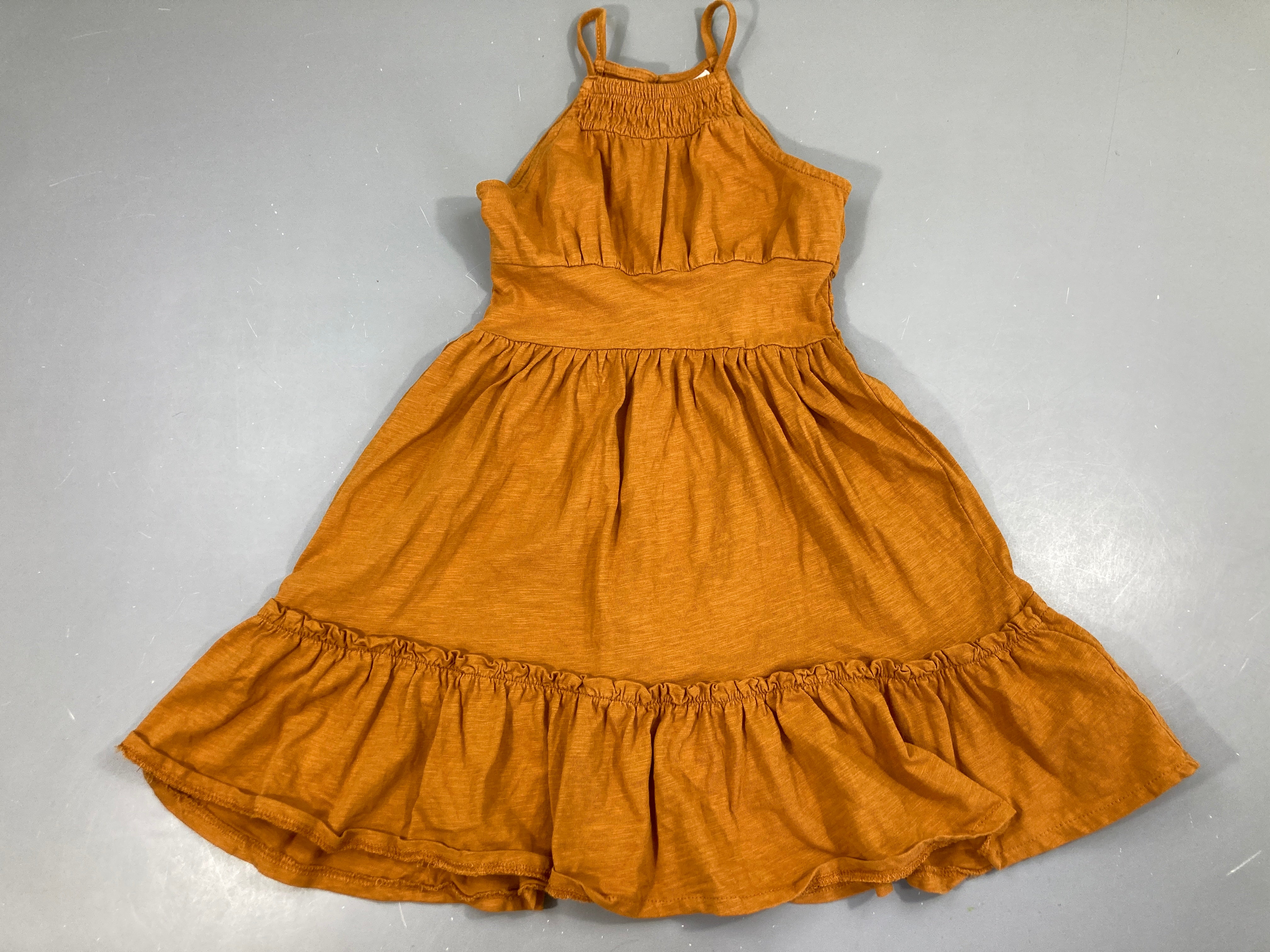 Robe s.m jersey ocre flammé