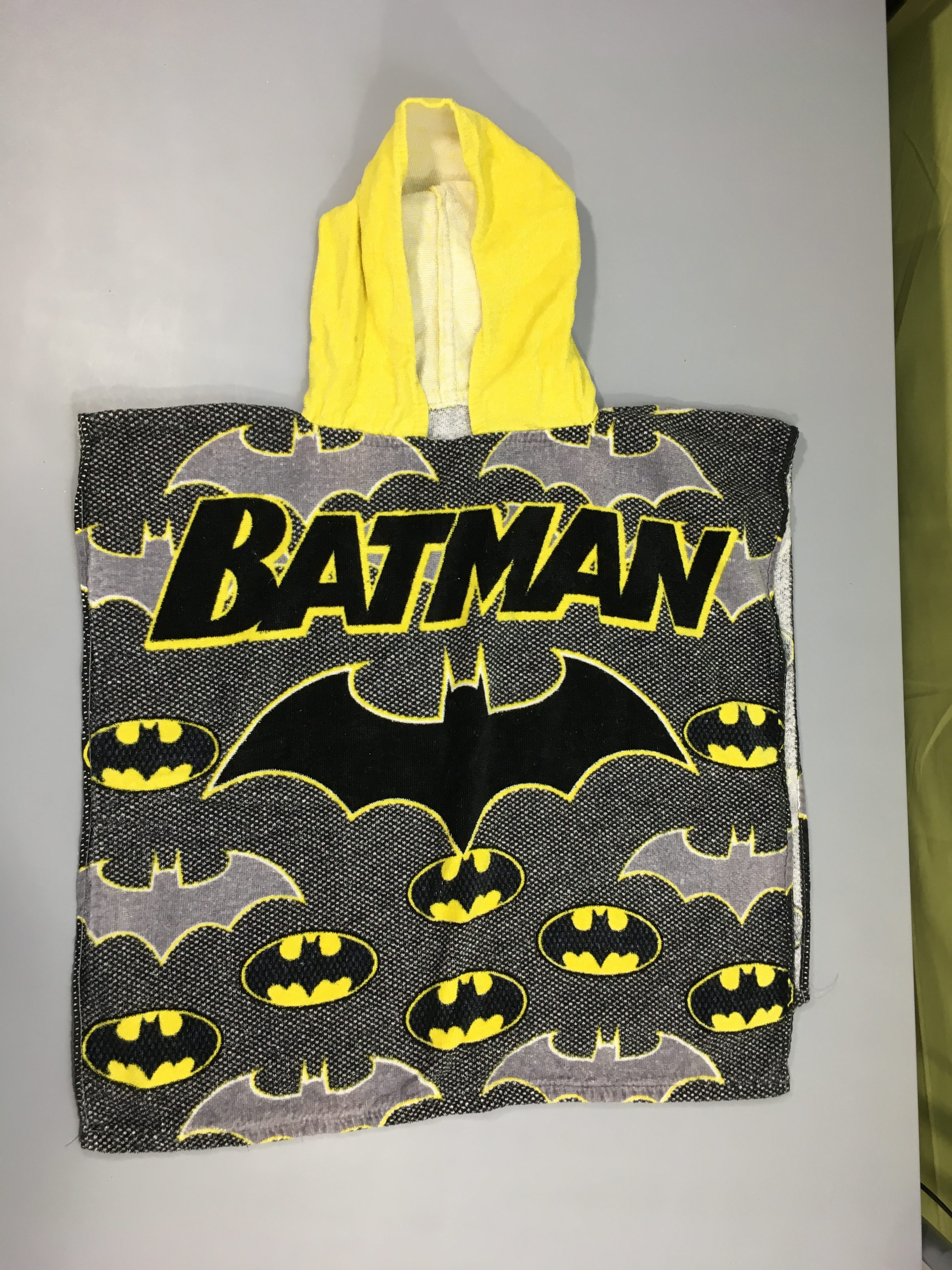 Poncho de bain grise Batman