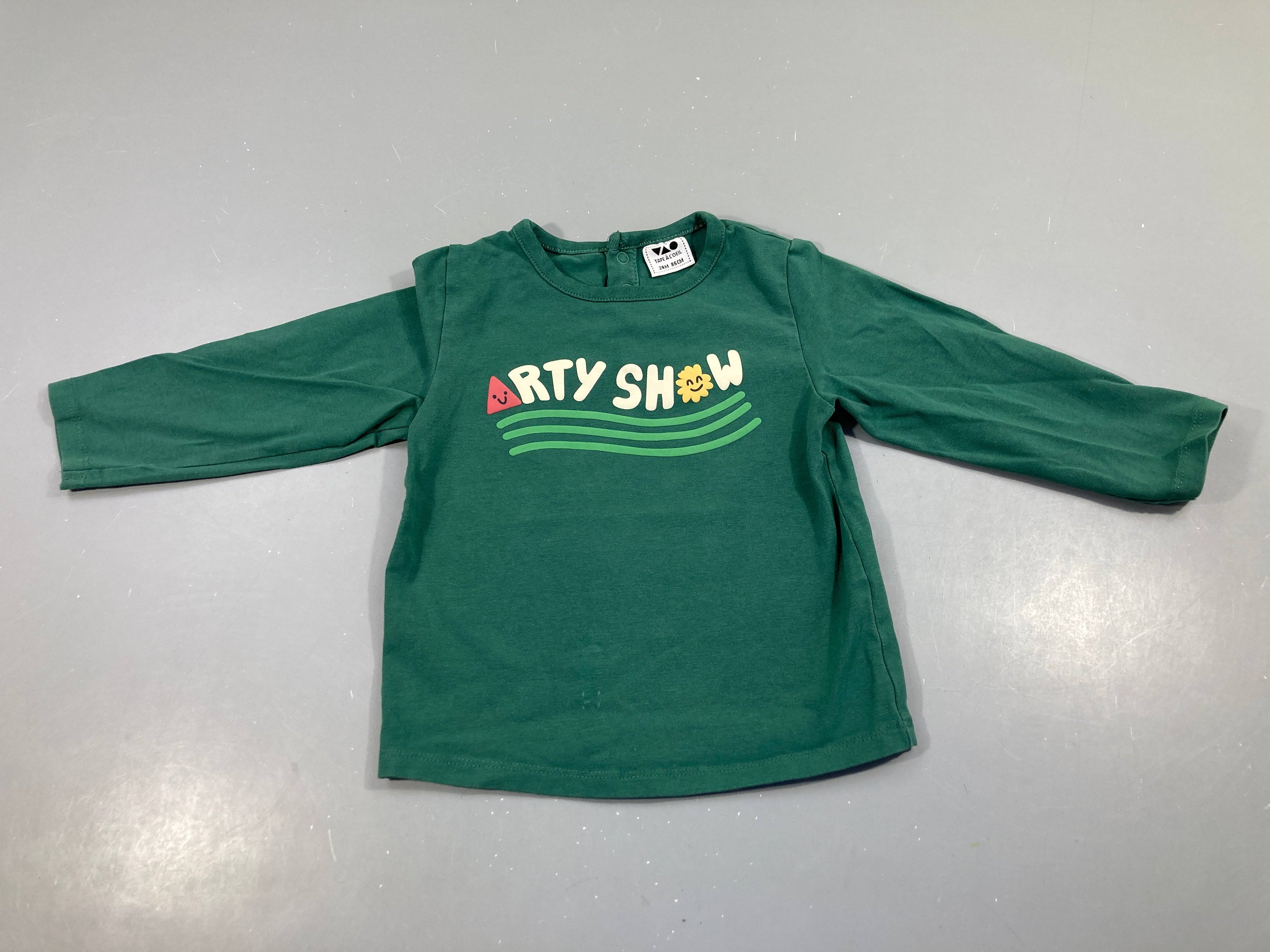T-shirt m.l vert Show
