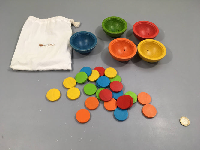 Tri de jetons, +18 mois, Montessori, Nature et découverte - complet, moins cher chez Petit Kiwi
