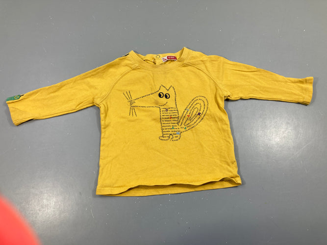 T-shirt m.l jaune loup, moins cher chez Petit Kiwi