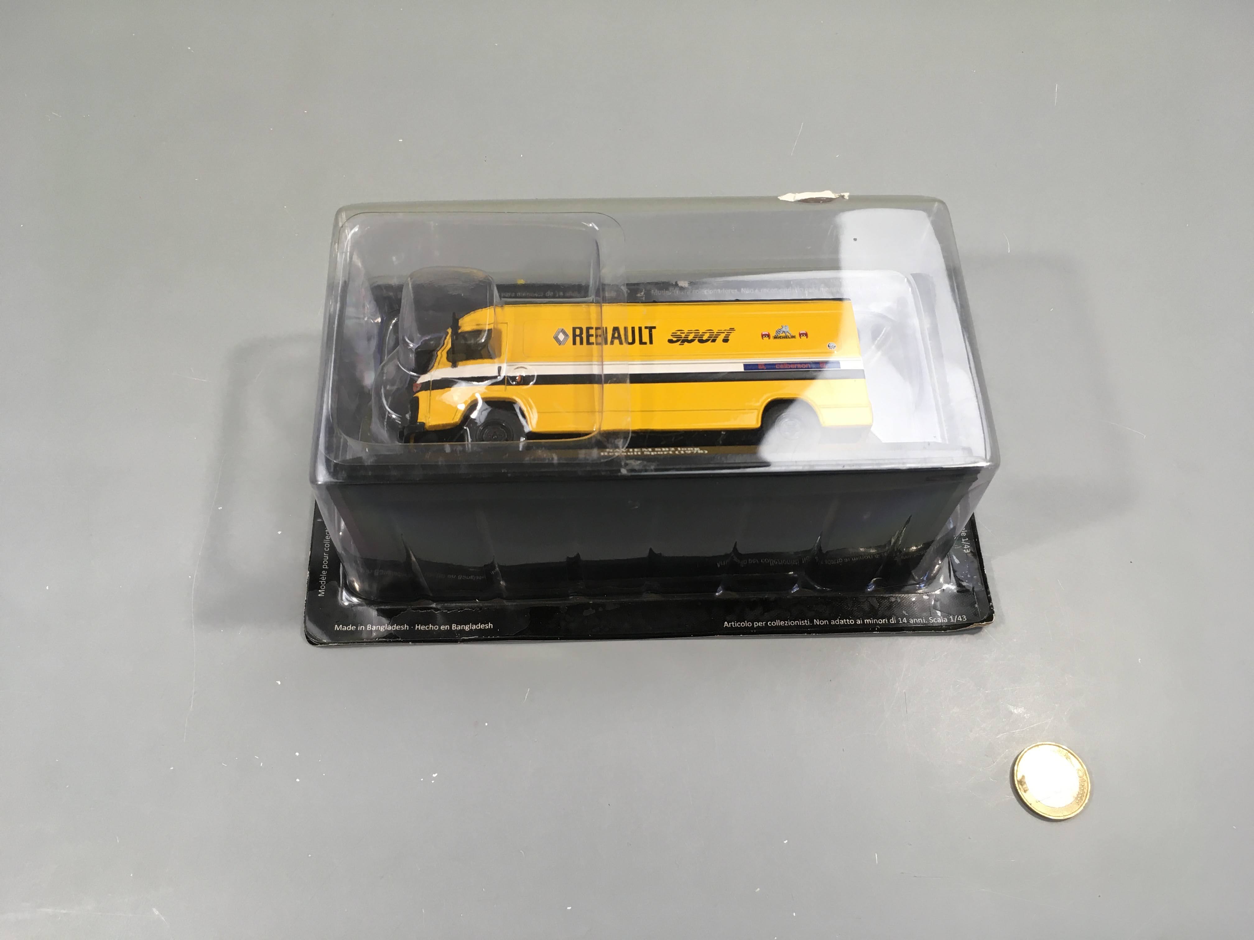 Modèle réduit 1/43, Renault SAVIEM SB2 LONG, RENAULT SPORT 1978 neuf encore emballé