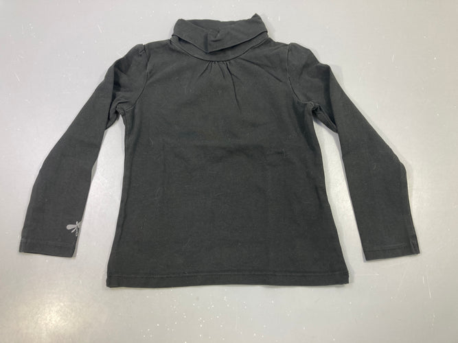 T-shirt m.l noir col roulé, moins cher chez Petit Kiwi