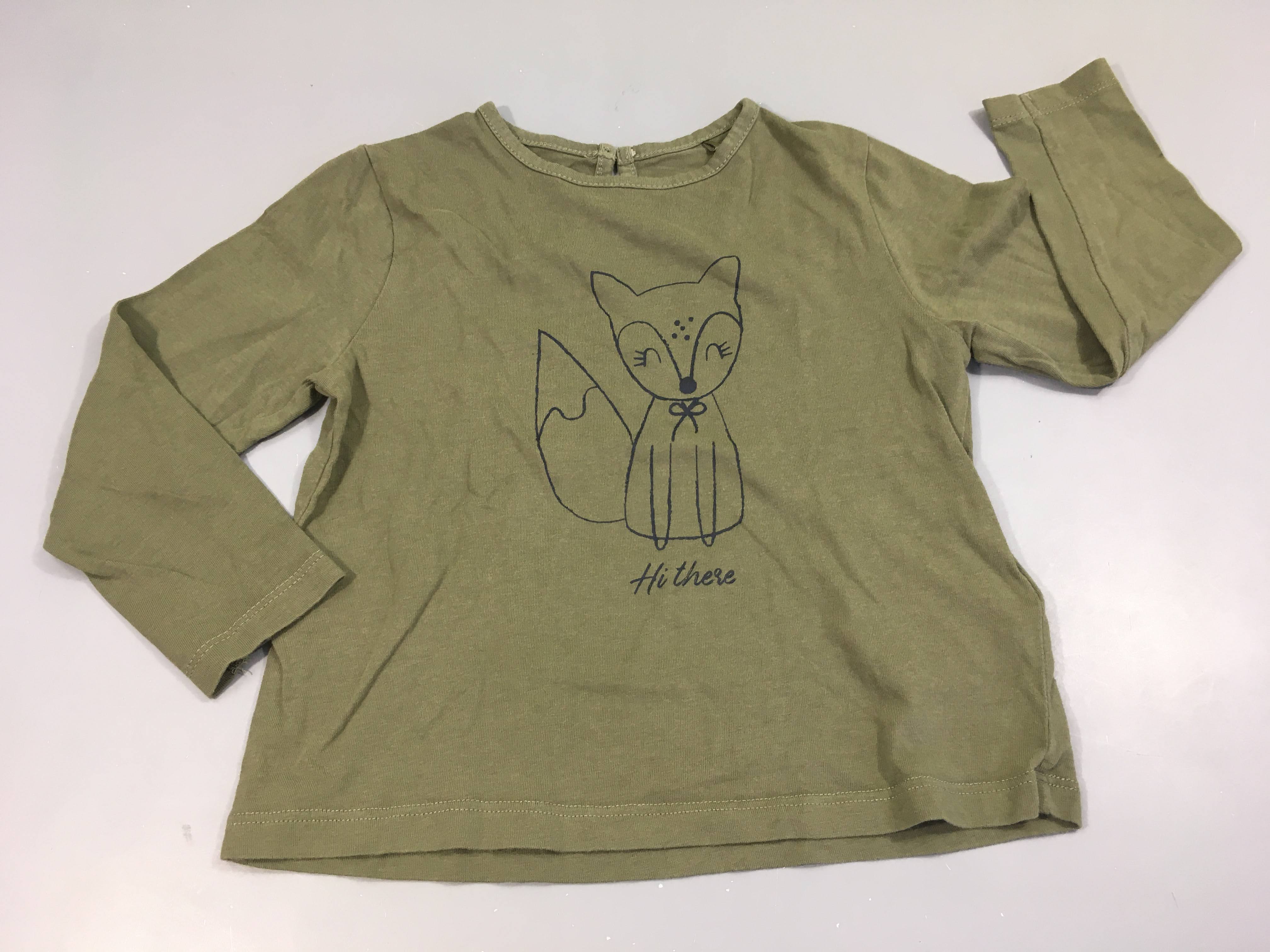 T-shirt m.l kaki renard