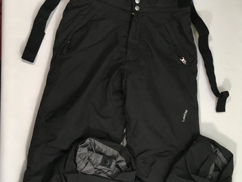 Pantalon de ski noir Pull'nfit Bretelles amovibles