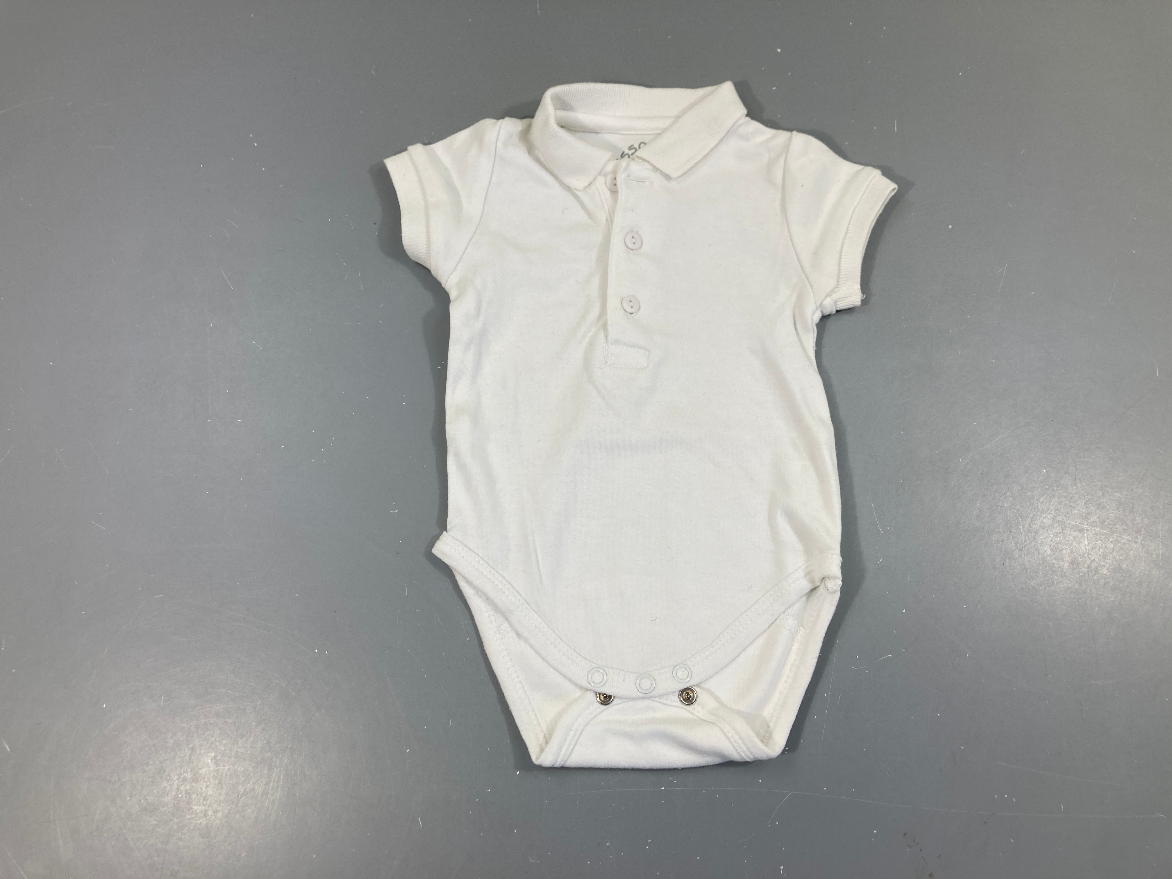 Body m.c style polo blanc Légèrement bouloché