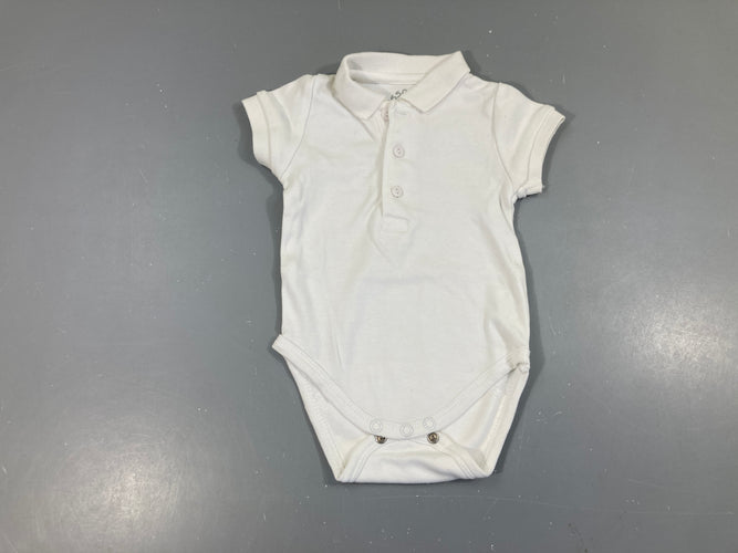 Body m.c style polo blanc Légèrement bouloché, moins cher chez Petit Kiwi